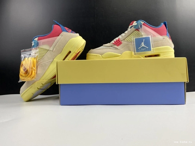 Rep Onekick Guava Ice Jordan Retro 4 Union DC9533-800 Air 0729